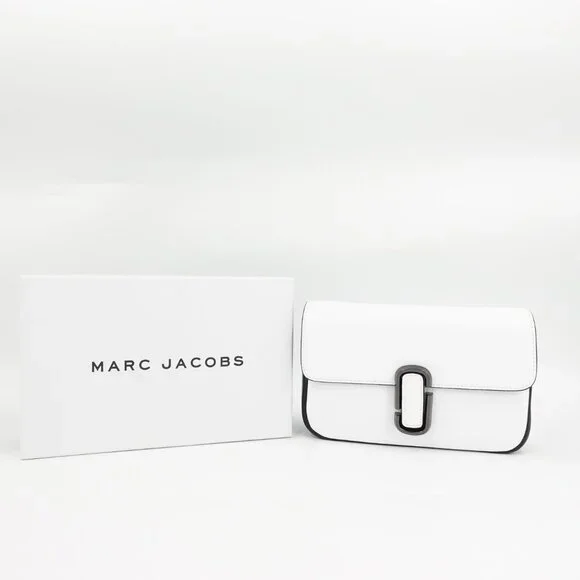 Marc Jacobs Women's The Bicolor J Marc Shoulder Bag White OS