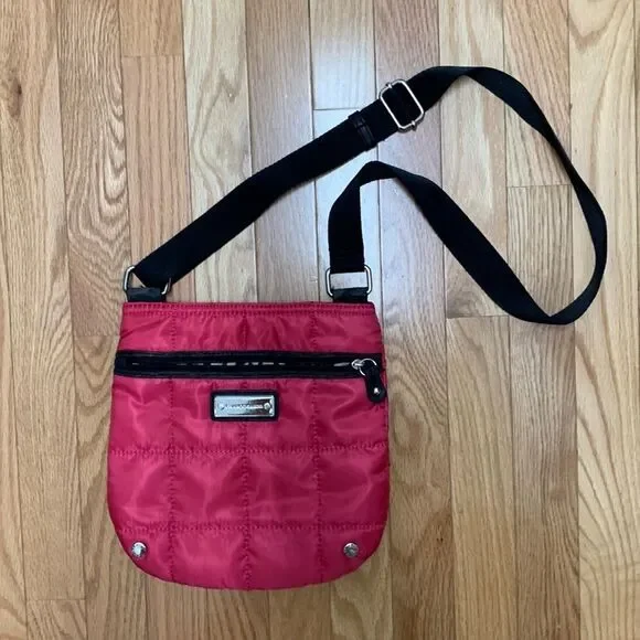 Franco Sarto‎ Poppy Red Quilted Crossbody Bag