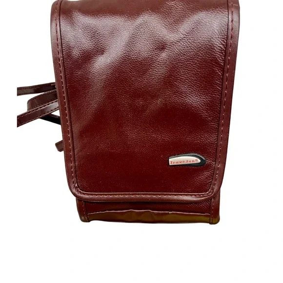 Travelon Crossbody Bag Travel Purse Shoulder Bag Burgundy Organizer