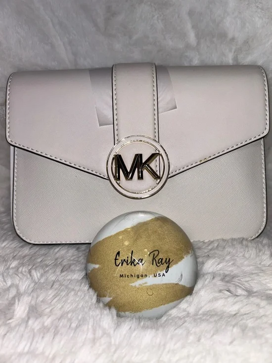 Michael Kors Cream Carmen Flap Crossbody Bag- BRAND NEW NWT
