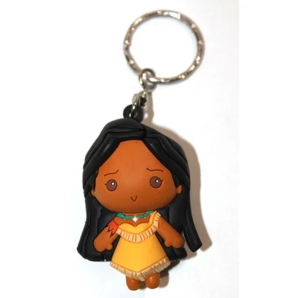 Disney Pocahontas 3D Figural Keyring Chain Collectible Character Charm Accessory