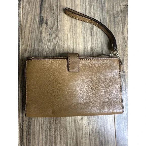 Michael Kors Women's Wristlet Wallet Kane-M Brown Double Fold‎