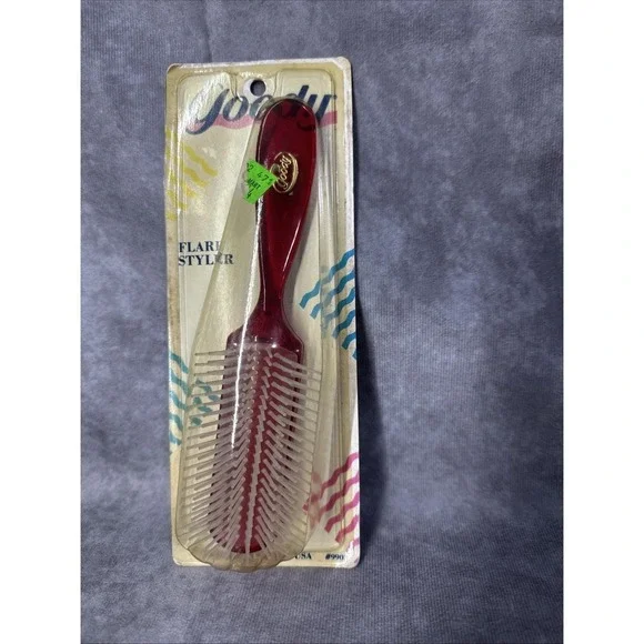 Goody Flare Brush Red Vintage 1989 New In Package
