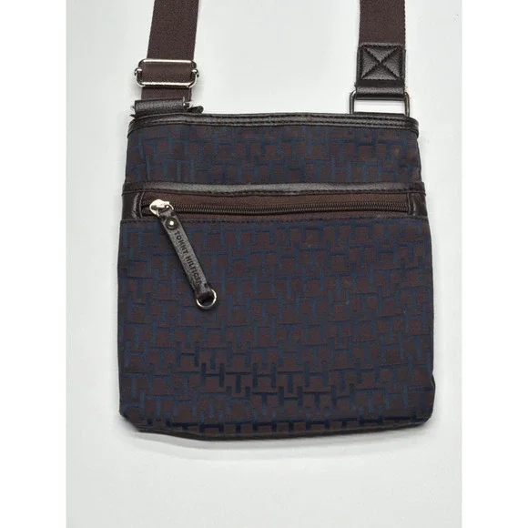 Tommy Hilfiger Crossbody Bag Navy Blue Monogram Small Shoulder‎ Purse