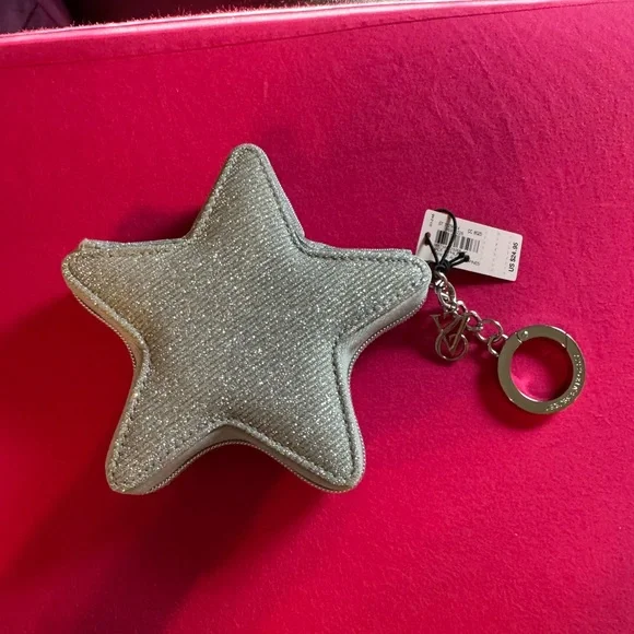 Silver Star Keychain Pouch Victoria Secret Brand new Cute little accessory