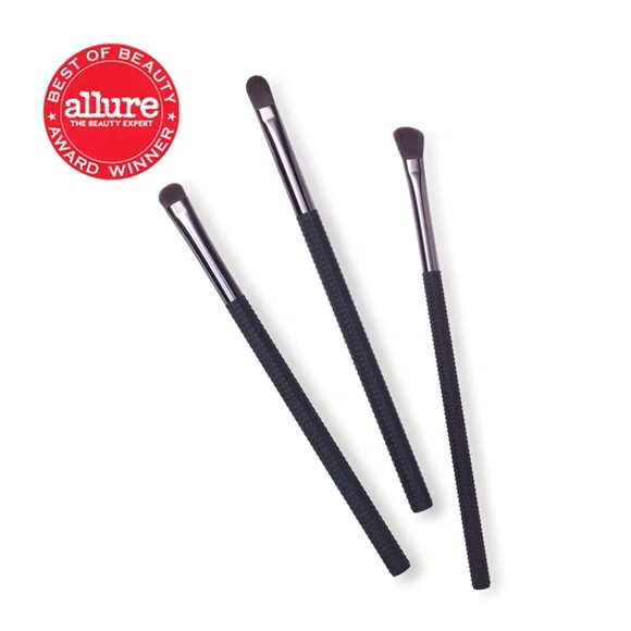 🔴 LARUCE Makeup Brush Trio - Editor Eyeshadow & Concealer Brushes Set
