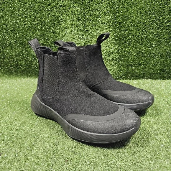 Allbirds Runner‎ Chelsea Protect Athletic Triple Black Ankle Boots Womens Size 8