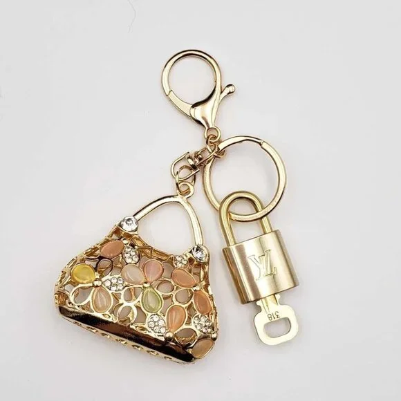 Authentic Louis Vuitton Lock & Key with unbranded Bagcharm, Keycharm, Keychain