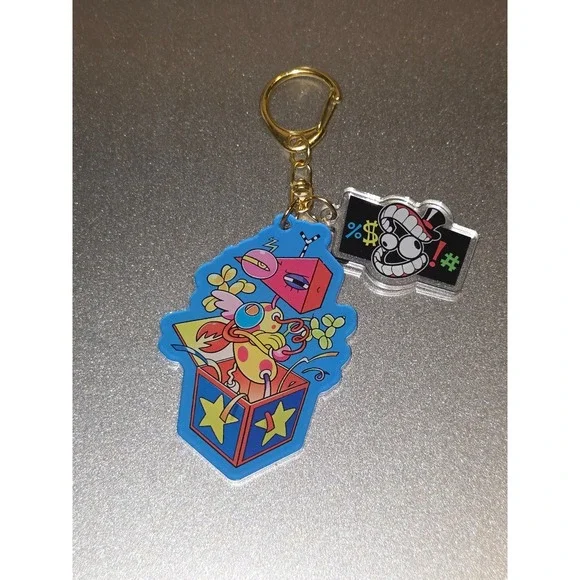 Zooble Keychain With %$!# Charm! TADC The Amazing Digital Circus Handmade!
