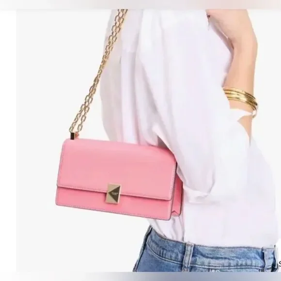 Kate Spade ♠️ Pink Leather Crossbody Bag; New with dust bag! PERFECT CONDITION!