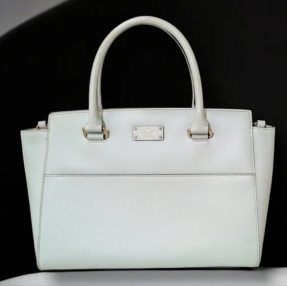 Kate Spade Grove Street Lana Leather Tote Island Blue w/ Strap Work Bag
