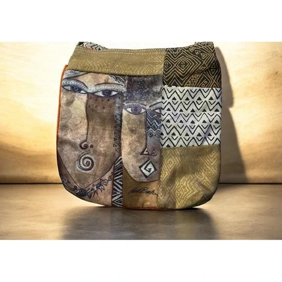 Laurel Burch Crossbody Art To Wear Patchwork Shoulder Bag