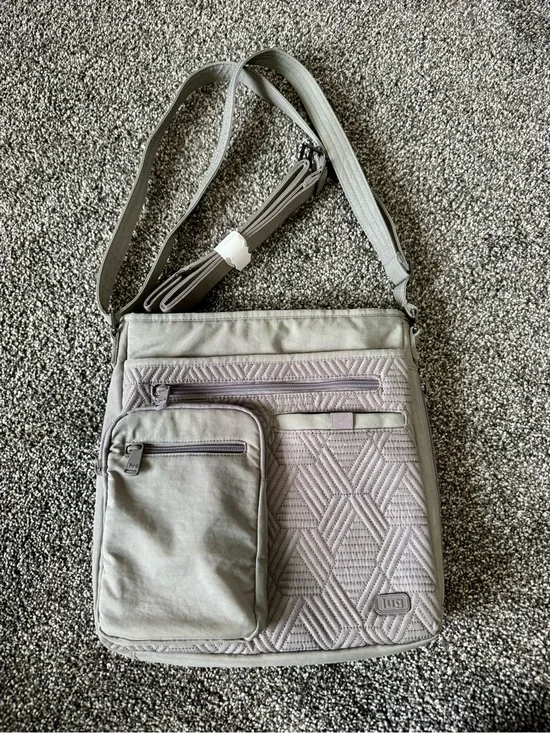 Lug Monorail Convertible Crossbody Backpack Gray Bag Travel Insulate Pocket