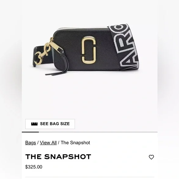 Marc Jacobs The Snapshot...$325 in store/online
