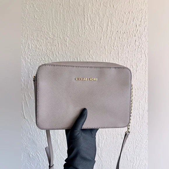Michael Kors Jet Set Saffiano Leather Crossbody Bag