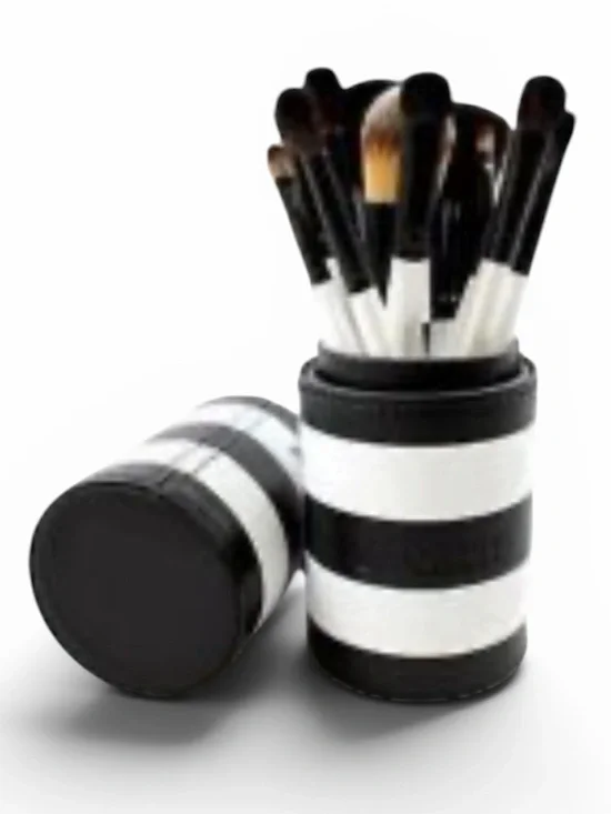 MORPHE 706 12 Piece Striped Travel Brush Case Set NEW