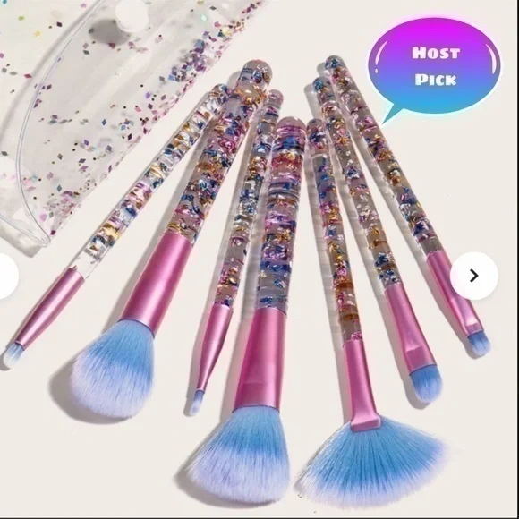 New 7 piece makeup brush set