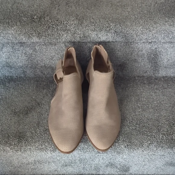 Lane Bryant Taupe Ankle Booties