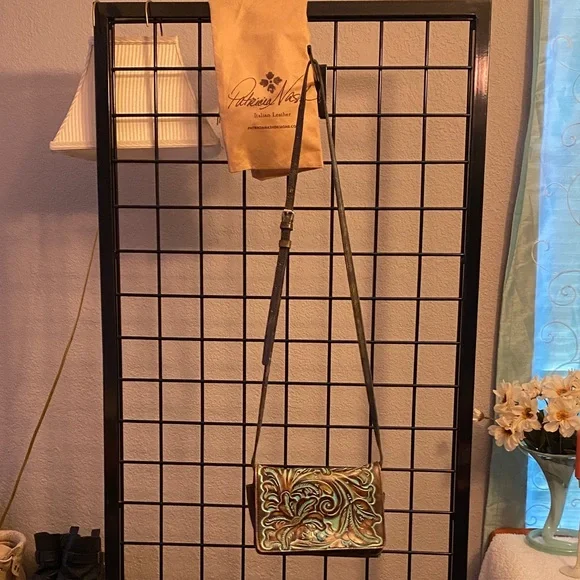 Patricia Nash Multicolor Embossed Crossbody Bag