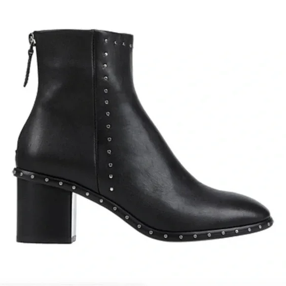 Lola Cruz Womens Black Studded Ankle Boots EUR 39 Us 9 NWB