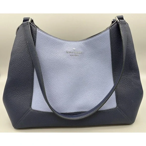 Kate Spade NY Crossbody Bag Lena Colorblock Parisian Navy Blue Women's Purse