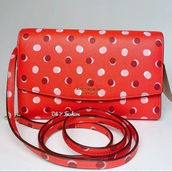 NEW Kate Spade Handbag Laurel Way Winni Red Crossbody Clutch Bag