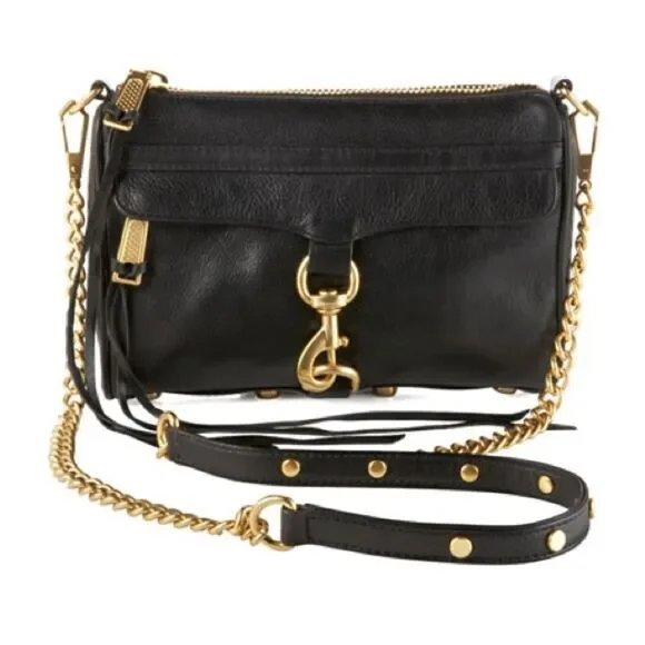 Rebecca Minkoff Mini Mac Black Leather Crossbody