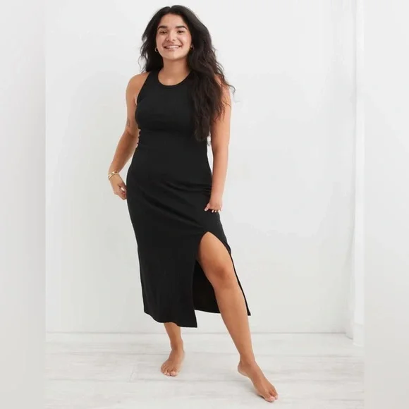 Aerie Open Back Midi Dress - Medium