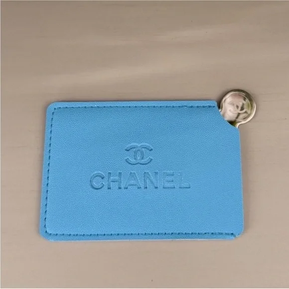 CHANEL Sky Blue Handheld Mirror
