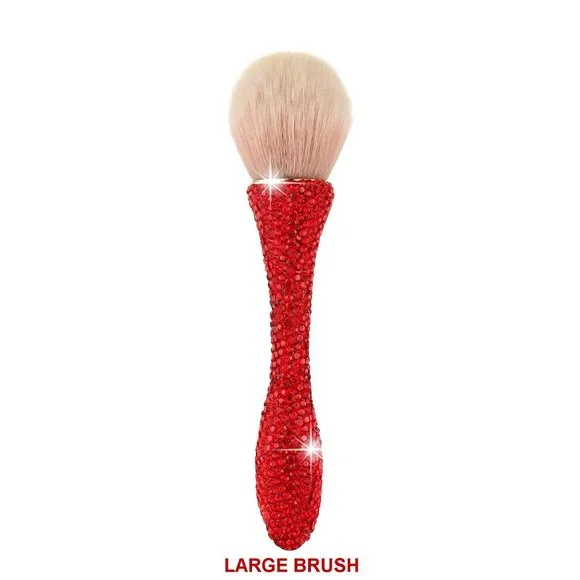 NEW Sparkling Crystal Rhinestone Bling Red Stocking Stuffers Makeup Brus…