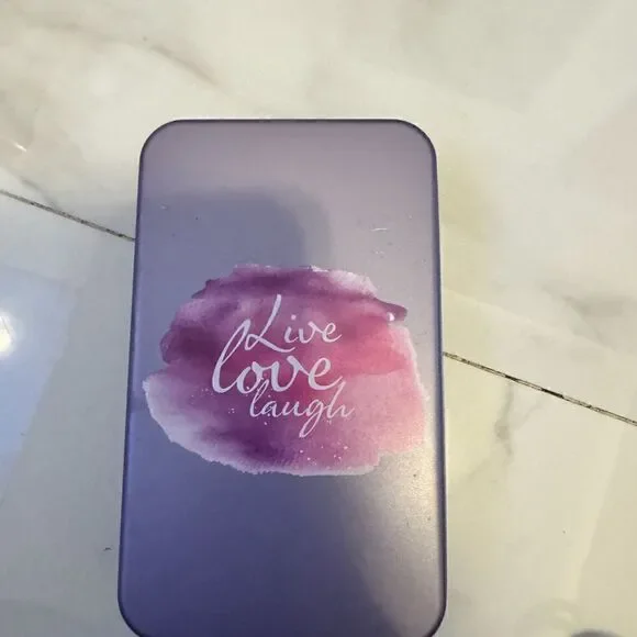 Purple Make-up box with brushes #16