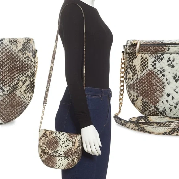 NWOT Nordstrom Ava Core Snakeskin Leather …