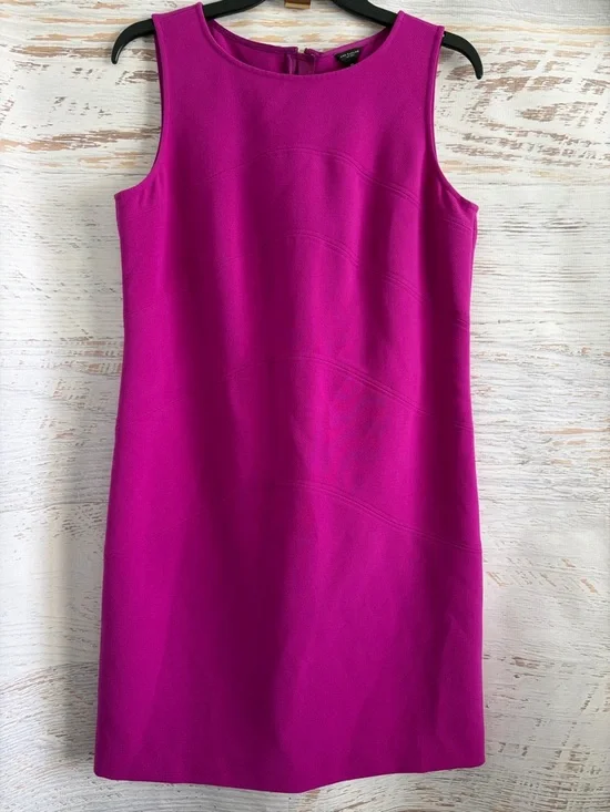 Ann Taylor Fuchsia Sleeveless Shift Dress