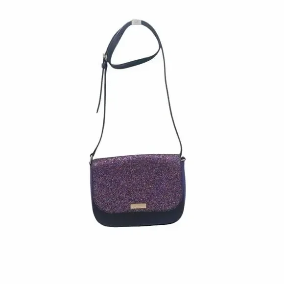 Kate Spade Laurel Way Carsen Purple Glitter Crossbody