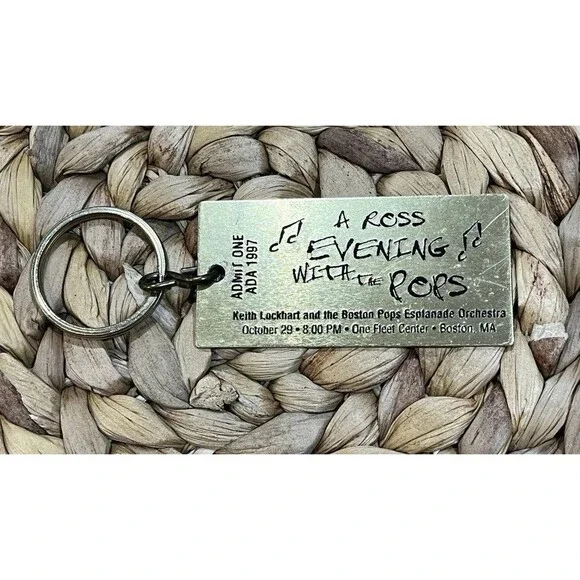“ A Ross Evening With the Pops “ Diana Ross October 29 1997 Boston Keychain