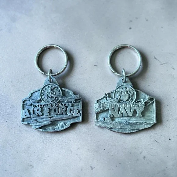 1989 US Airforce/Navy keychains