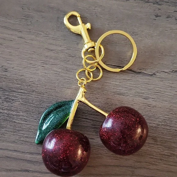 NWOT Cherry Keychain/bag Charm
