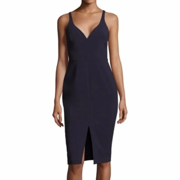 Likely Navy Sweetheart Sheath Dress