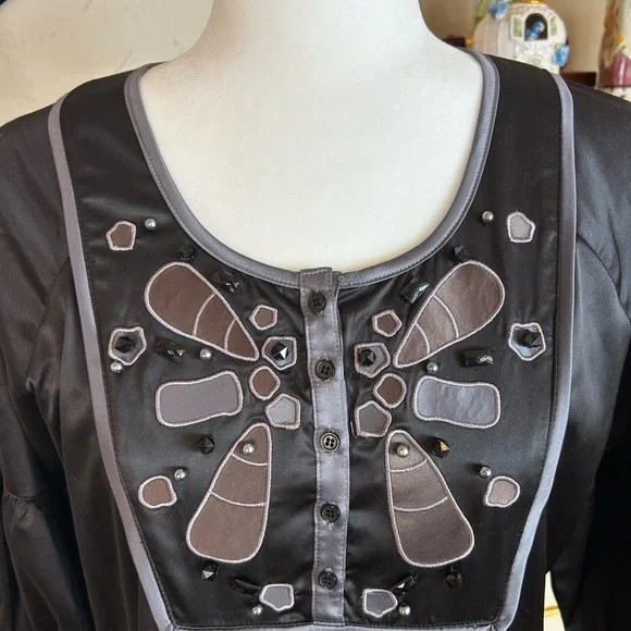 Miss Me Y2K Black Dress Empire Waist Size Medium