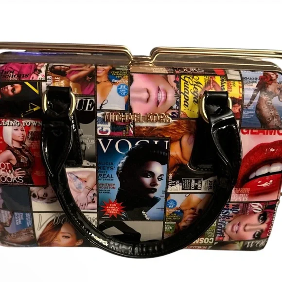 Michael Kors Multicolor Magazine Print Women's Bag