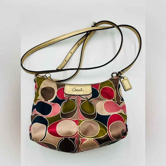 Coach Ashley Scarf Print Swingpack Crossbody Bag