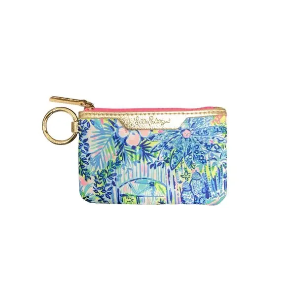 Lilly Pulitzer Wallet/ Pouch Women’s One Size ID/ Card Soft Case Blue Print