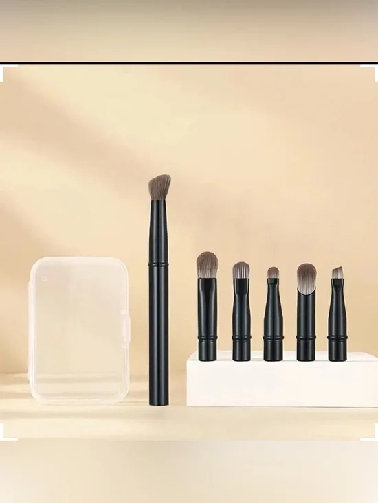 6 pcs Mini Travel Makeup Brush Set