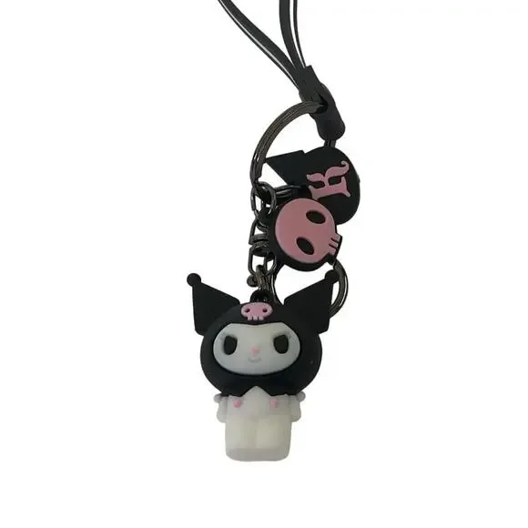 Hello Kitty Keychain Bag Charm Wristlet Anime NEW‎