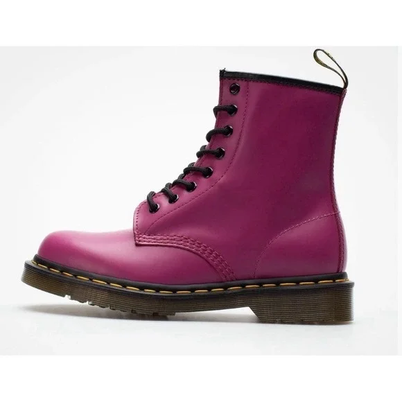 Dr. Martens 1460‎ Women's 8-Eye Pink Fuchsia Smooth Leather US Women's 6