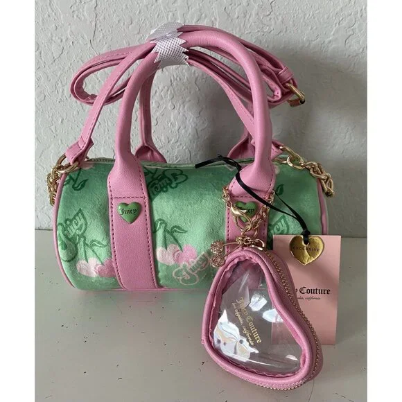 Juicy Couture Retro Cherry Mini Bag Retro Green Multi Barrel Crossbody‎ Gelato