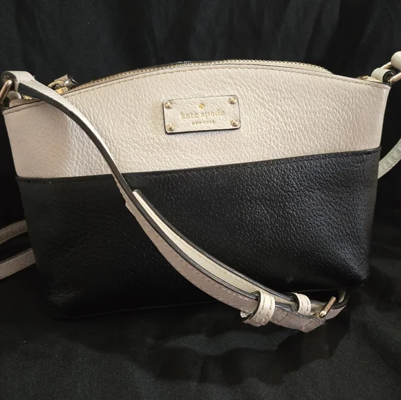 Kate Spade Black and Cream Crossbody Bag
