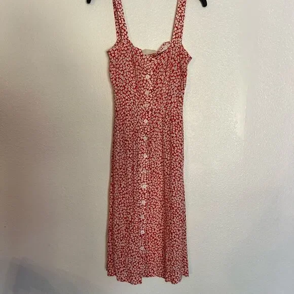 Capulet Floral Red Dress xs