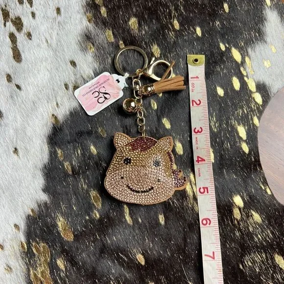 Blinged Pony Keychain.