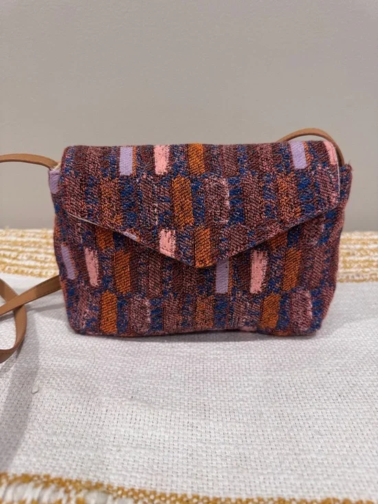 Universal Thread Maroon Orange Blue Pink Jacquard Envelope Crossbody Bag